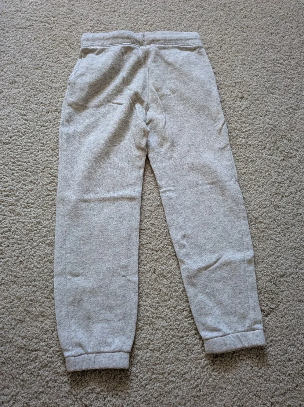 Old Navy Light Gray Sweat Joggers with Pink Logo